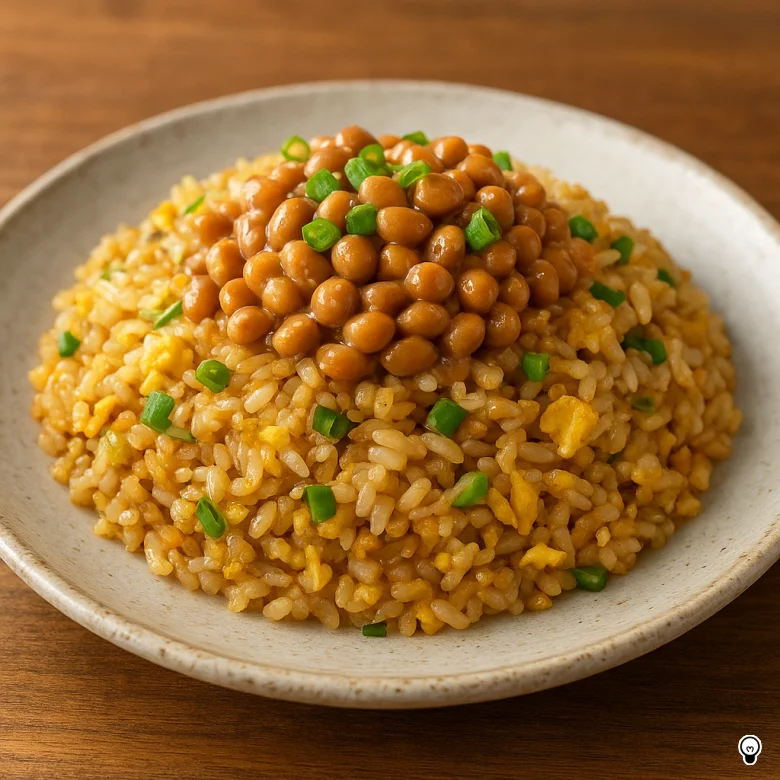 レンジで簡単！ズボラ納豆チャーハン